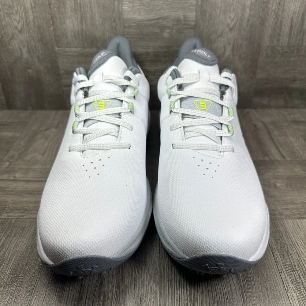 Under Armour HOVR UA Drive Pro S3 Spikeless Golf Shoes White 3026920-100 Sz 9.5